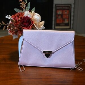 Guess Lavender Clutch with Chain